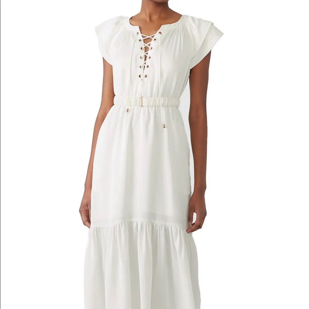 Sabina Musayev white maxi dress